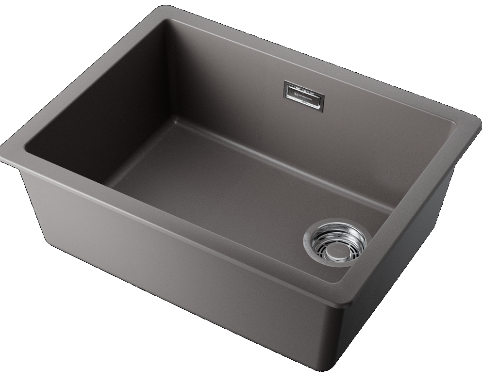 Детальное фото товара: Omoikiri Kata 56-U/I Side-GR, мойка, гранит, leningrad grey