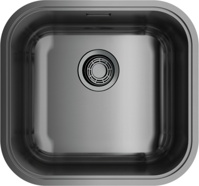 Фото товара: Omoikiri Omi 44-U/IF-GM, мойка, нержавеющая сталь/вороненая сталь