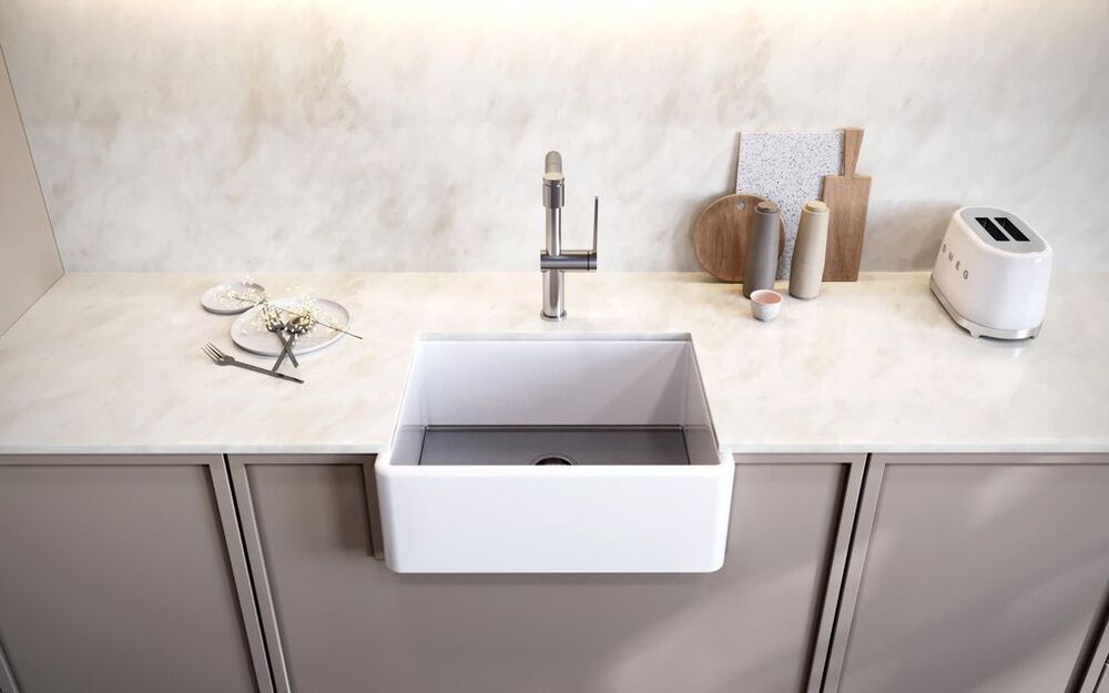 Фото товара: ALVEUS NEOCERAMIC, мойка, нержавеющая сталь, белый
