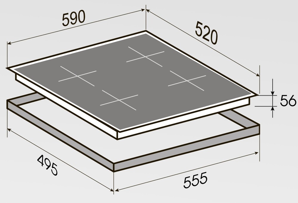 Детальное фото товара: Zigmund & Shtain CI 22.6 B индукционная поверхность
