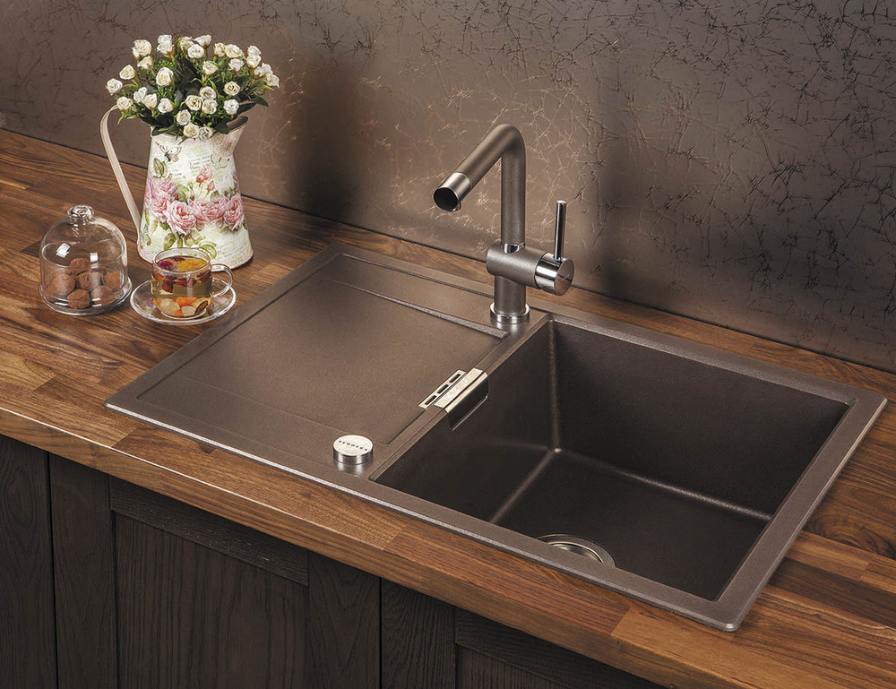 Детальное фото товара: Schock Eton 50 D, мойка, гранит, бронза