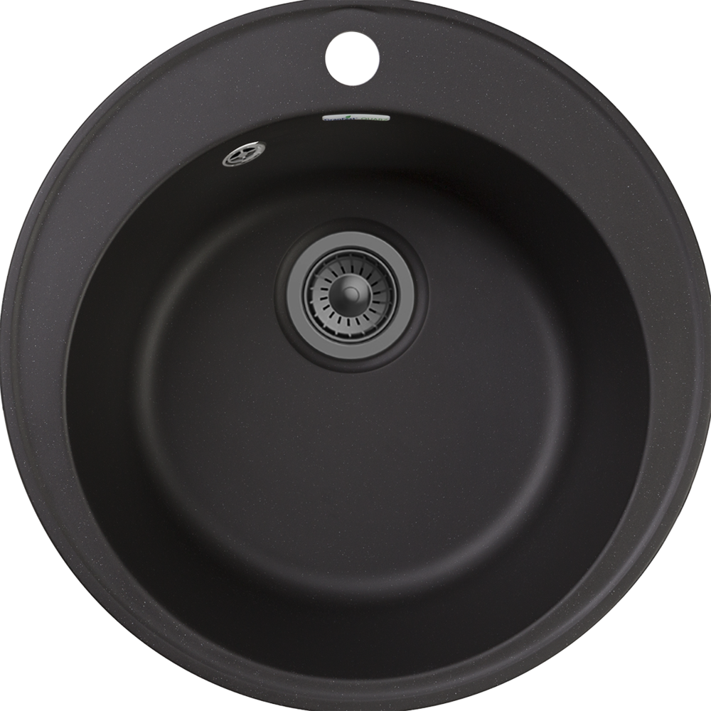 GranFest QUARZ GF-Z08, мойка, гранит, черный Фото товара: GranFest QUARZ GF-Z08, мойка, гранит, черный