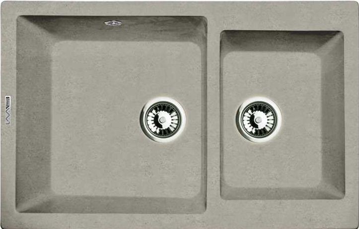 LAVA D.3 SCANDIC, мойка, гранит, серый Детальное фото товара: LAVA D.3 SCANDIC, мойка, гранит, серый