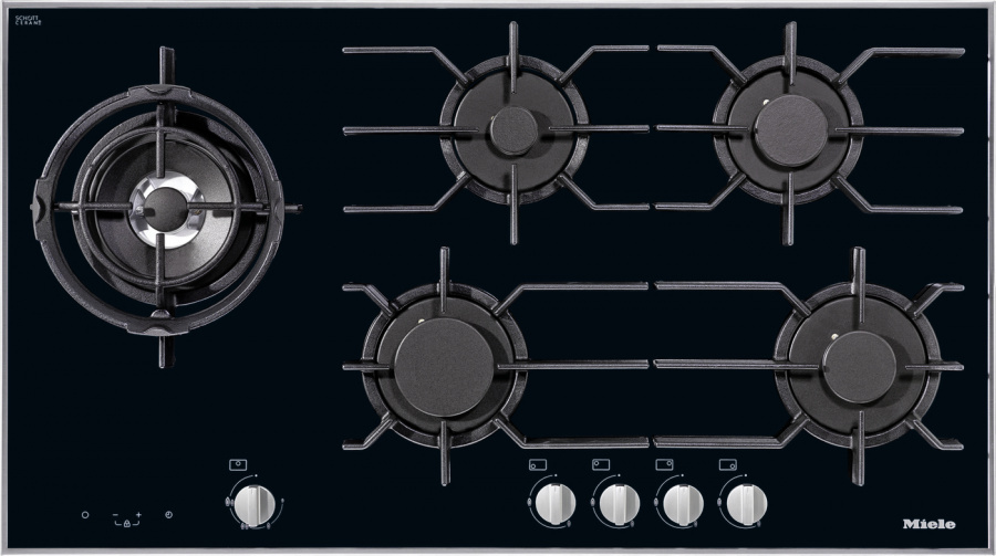 Фото товара: Miele KM 3054-1 OBSW газовая поверхность