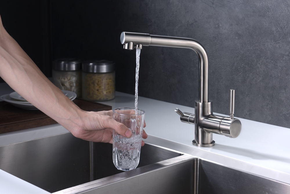 Emar EC-3003NS, смеситель, сатин Детальное фото товара: Emar EC-3003NS, смеситель, сатин