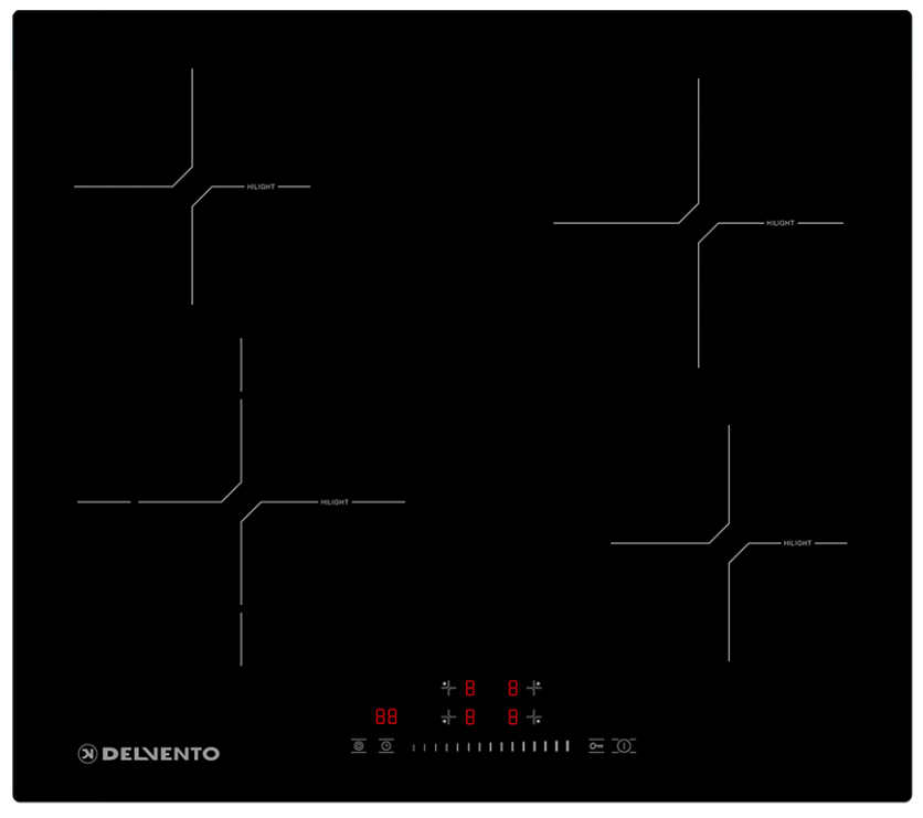 Фото товара: Delvento V60D24S120 стеклокерамическая поверхность