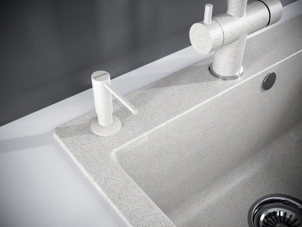 Paulmark DECUS, дозатор для моющего средства, бежевый Детальное фото товара: Paulmark DECUS, дозатор для моющего средства, бежевый