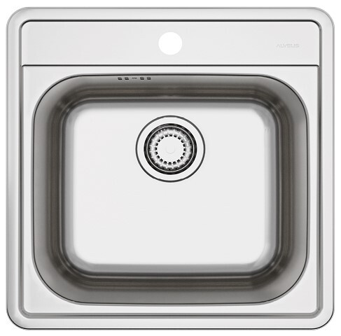 Фото товара: ALVEUS MORE 20 NAT-90, мойка, нержавеющая сталь (в комплекте с сифоном 1130550)