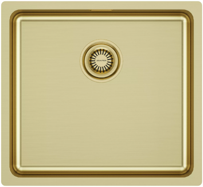 Фото товара: Paulmark VISTA 48, мойка, нержавеющая сталь, светлое золото