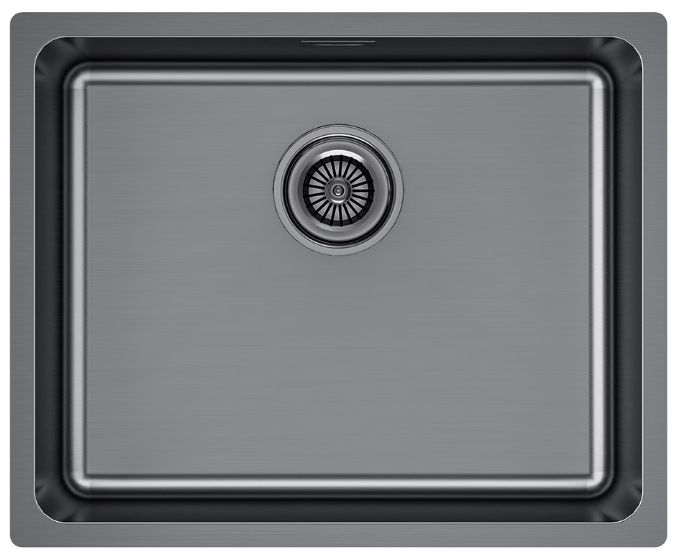 Фото товара: Paulmark YUNI 54 UNI, мойка, нержавеющая сталь, вороненая сталь