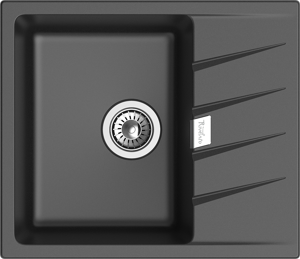 Фото товара: Rivelato RAUM RM-58 antracite, мойка, гранит, антрацит