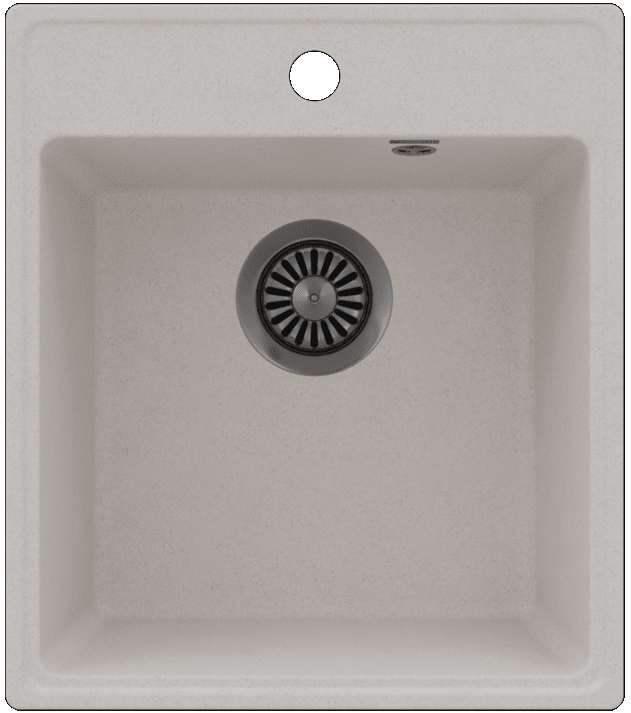 Фото товара: Maunfeld Perla 425 MFQS-425W, мойка, гранит, кремовый