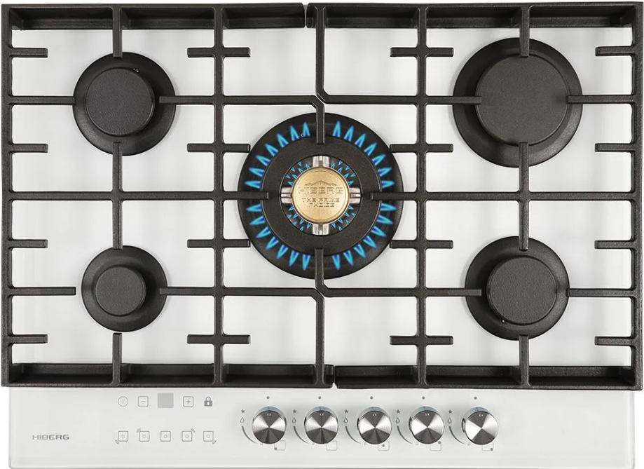 Фото товара: HIBERG VM 7155 W газовая поверхность
