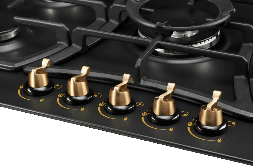 Kuppersberg FS 903 B Bronze Детальное фото товара: Kuppersberg FS 903 B Bronze газовая поверхность