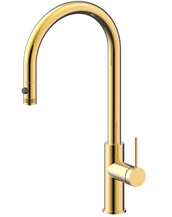 Фото товара: Paulmark Galant, смеситель, светлое брашированное золото