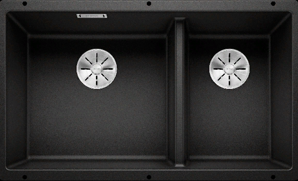 Фото товара: Blanco Subline 430/270-U, мойка, гранит, черный