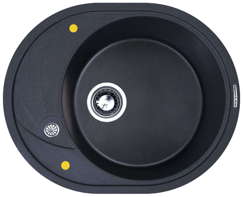 Фото товара: Zigmund & Shtain KREIS OV 575, мойка, темная скала