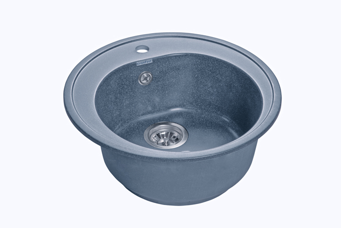 GranFest RONDO GF-R-510, мойка, мрамор, графит Детальное фото товара: GranFest RONDO GF-R-510, мойка, мрамор, графит