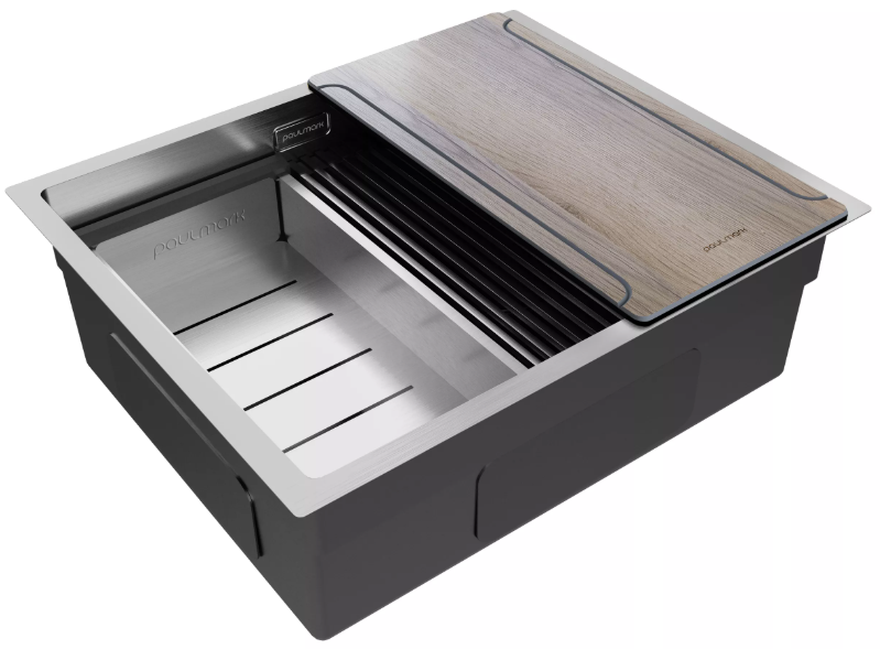 Детальное фото товара: Paulmark NEXT-MULTI SINK 54-L UNI, мойка, нержавеющая сталь брашированная