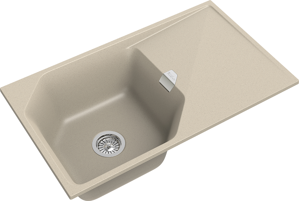 Детальное фото товара: Rivelato LOCUS LS-85 beige scuro, мойка, гранит, темно-бежевый