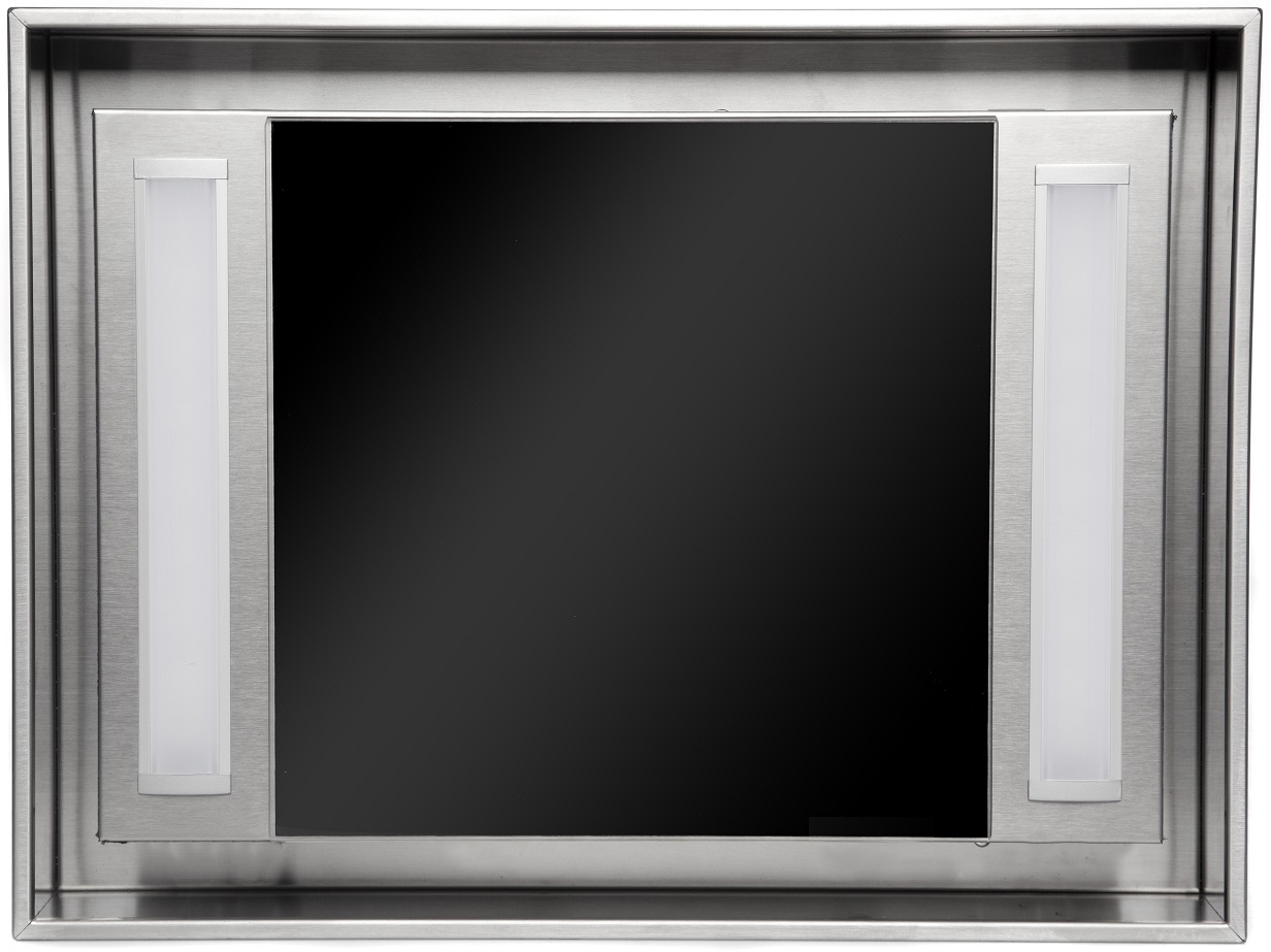 Детальное фото товара: Konigin Geometry Inox/Black Glass 40