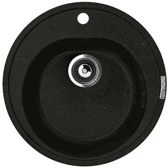 Фото товара: LAVA R.2 LAVA, мойка, гранит, черный металлик