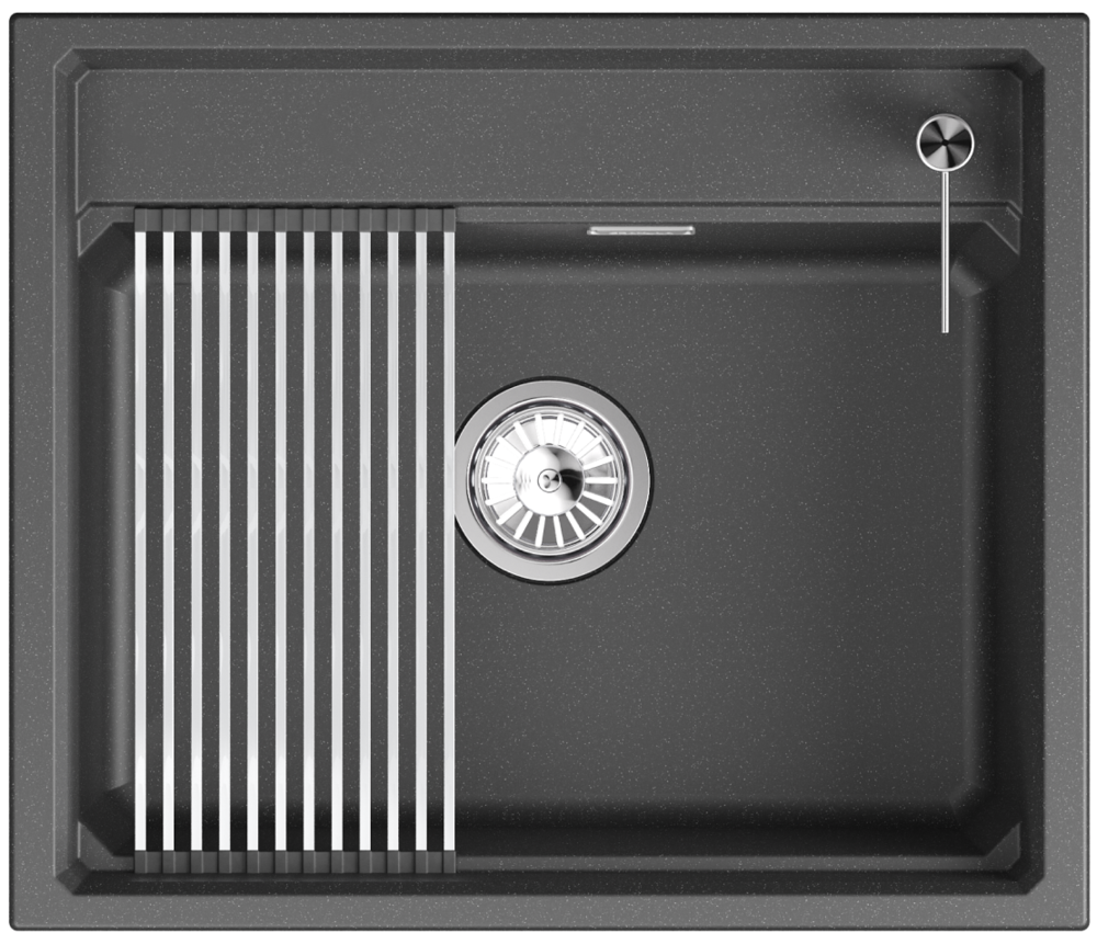 Детальное фото товара: GRANULA 6003i мойка, гранит, черный