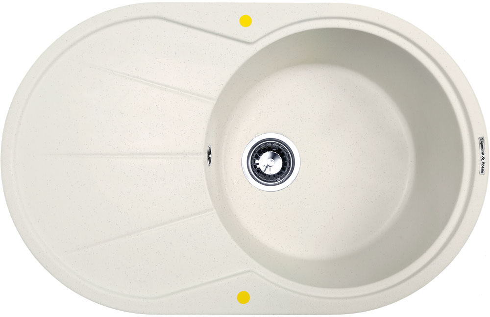 Фото товара: Zigmund & Shtain KREIS OV 770B, мойка, каменная соль 