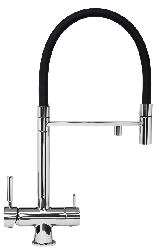 Фото товара: Zigmund & Shtain ZS 2300, смеситель, нержавеющая сталь