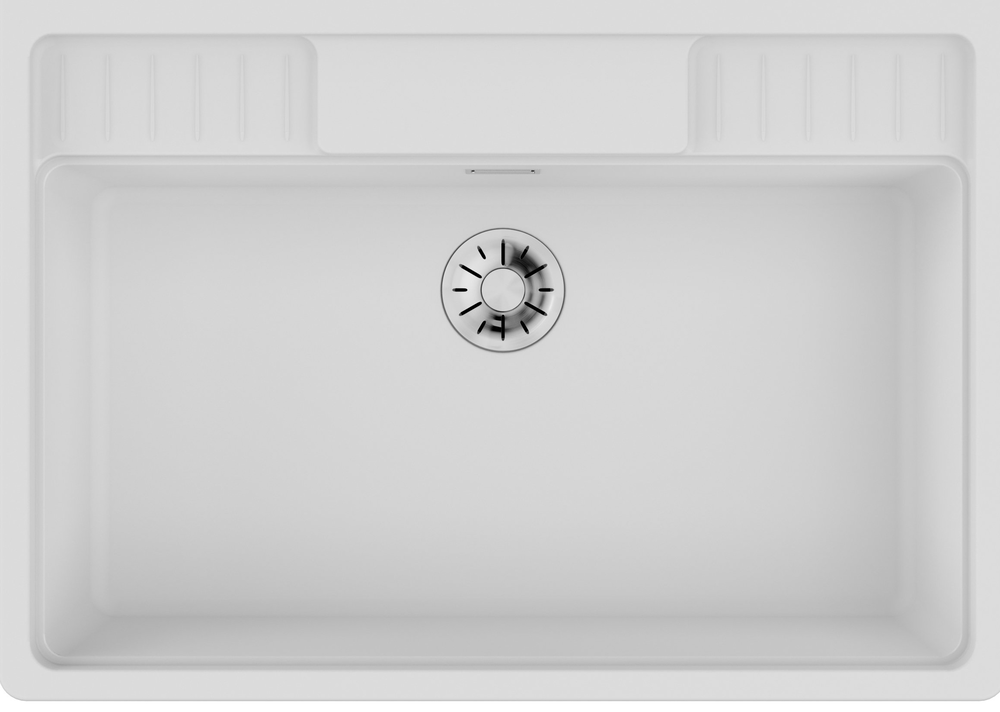 Фото товара: Omoikiri Kinokawa 90-WH, мойка, керамика, белый