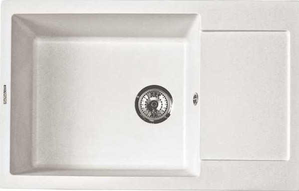 Фото товара: LAVA L.8 LATTE, мойка, гранит, белый