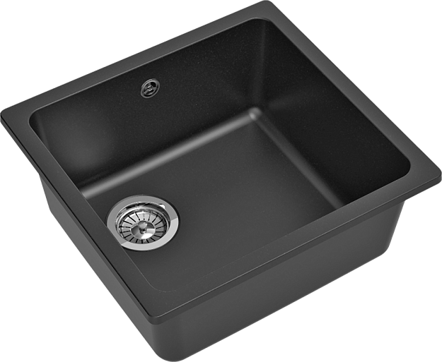 Детальное фото товара: Rivelato BERKANA BK-45 antracite, мойка, гранит, антрацит