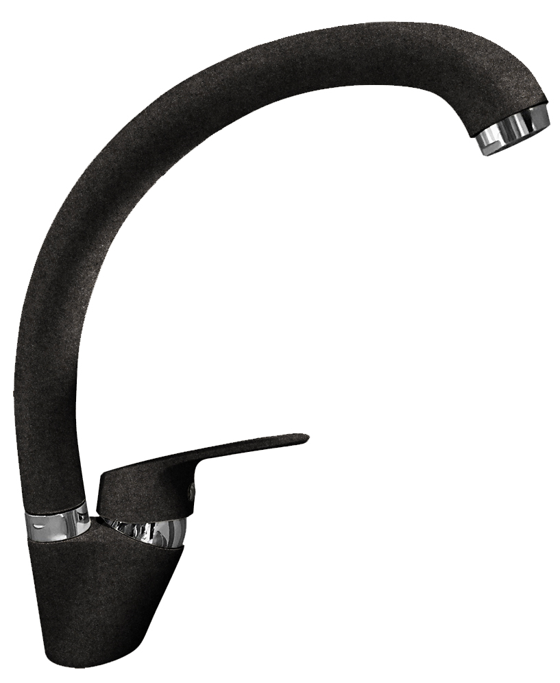 Фото товара: GranFest QUARZ Z3323, смеситель, гранит, черный