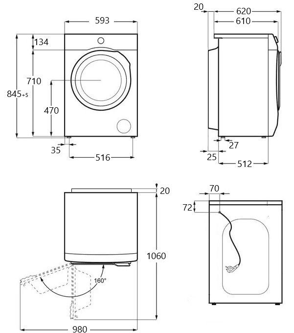 Maunfeld MFDM168WH03M Детальное фото товара: Maunfeld MFDM168WH03M