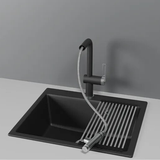 Детальное фото товара: GRANULA 8169 смеситель, гранит, турмалин