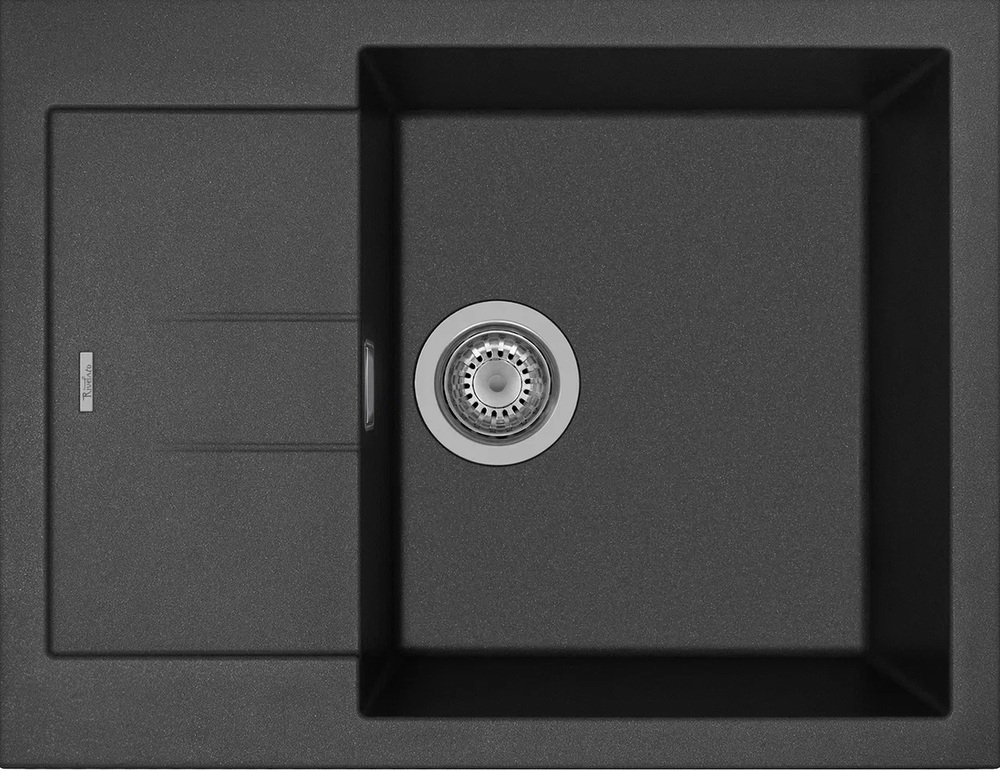 Фото товара: Rivelato LUMO LM-6550 nero, мойка, гранит, черный