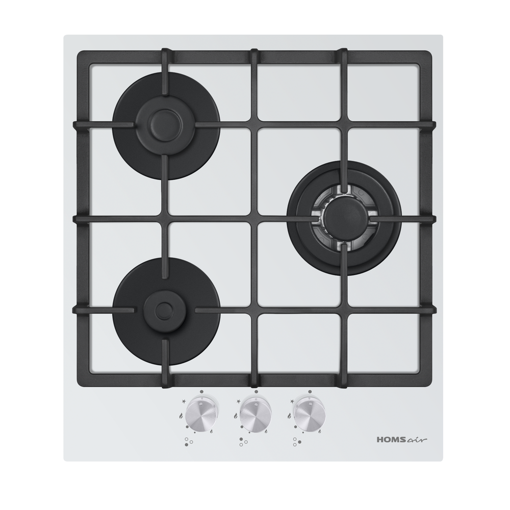 HOMSair HGG433TGCWH Детальное фото товара: HOMSair HGG433TGCWH газовая поверхность