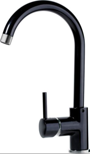 Фото товара: ALVEUS ESTERA CHR, смеситель, нержавеющая сталь, черный