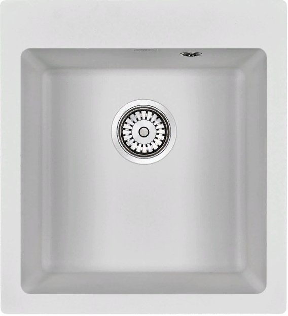 Детальное фото товара: Paulmark KANTE 45, мойка, гранит, белый