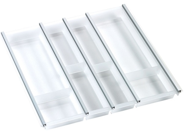 Фото товара: Ninka Cuisio Aqua 600, Legrabox Blum, лоток для столовых приборов, белый