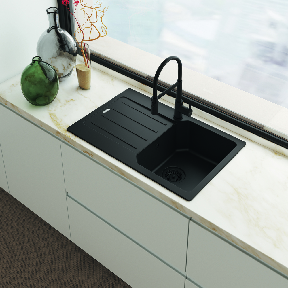 Детальное фото товара: Franke Lina Semi-pro, смеситель, черный матовый