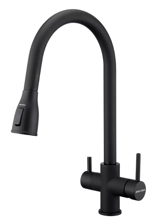 Фото товара: Paulmark LANGE, смеситель, антрацит