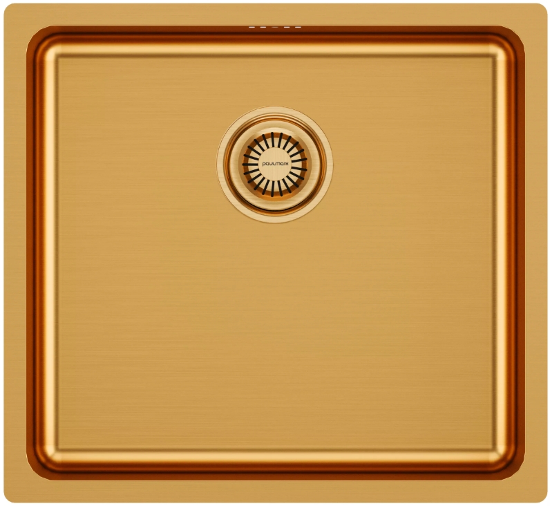 Фото товара: Paulmark VISTA 48, мойка, нержавеющая сталь, брашированное золото