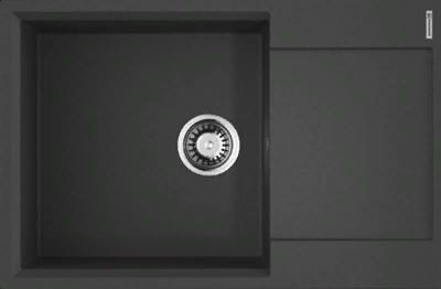 Omoikiri Daisen 78-LB-BL, мойка, гранит, черный Детальное фото товара: Omoikiri Daisen 78-LB-BL, мойка, гранит, черный