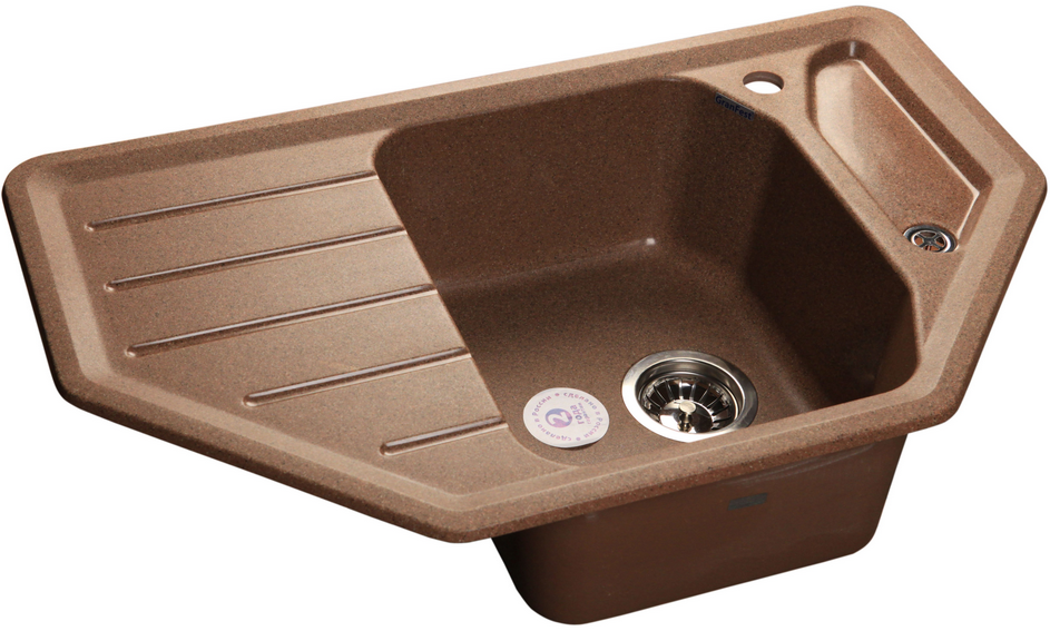 Фото товара: GranFest CORNER GF-C-800 E, мойка, мрамор, терракот