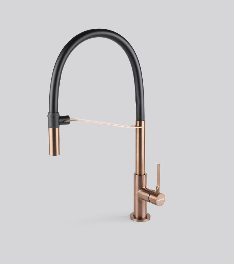 Фото товара: Falmec TREVI PRO PVD BRUSHED COPPER BRONZE, смеситель, медь