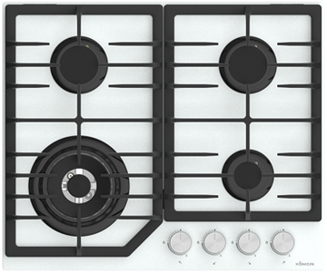 Konigin Blaze 604 WHGW Детальное фото товара: Konigin Blaze 604 WHGW газовая поверхность