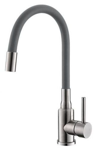 Фото товара: ALVEUS GENESIS FLEXA GREY SAT, смеситель, серый