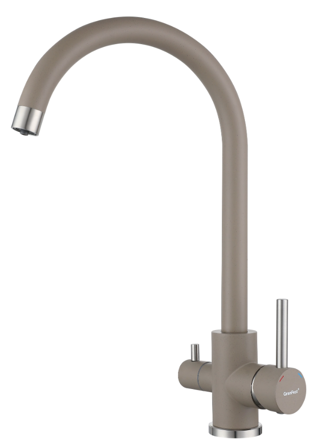 GranFest GF-Z-5420, смеситель, гранит, песочный Детальное фото товара: GranFest GF-Z-5420, смеситель, гранит, песочный