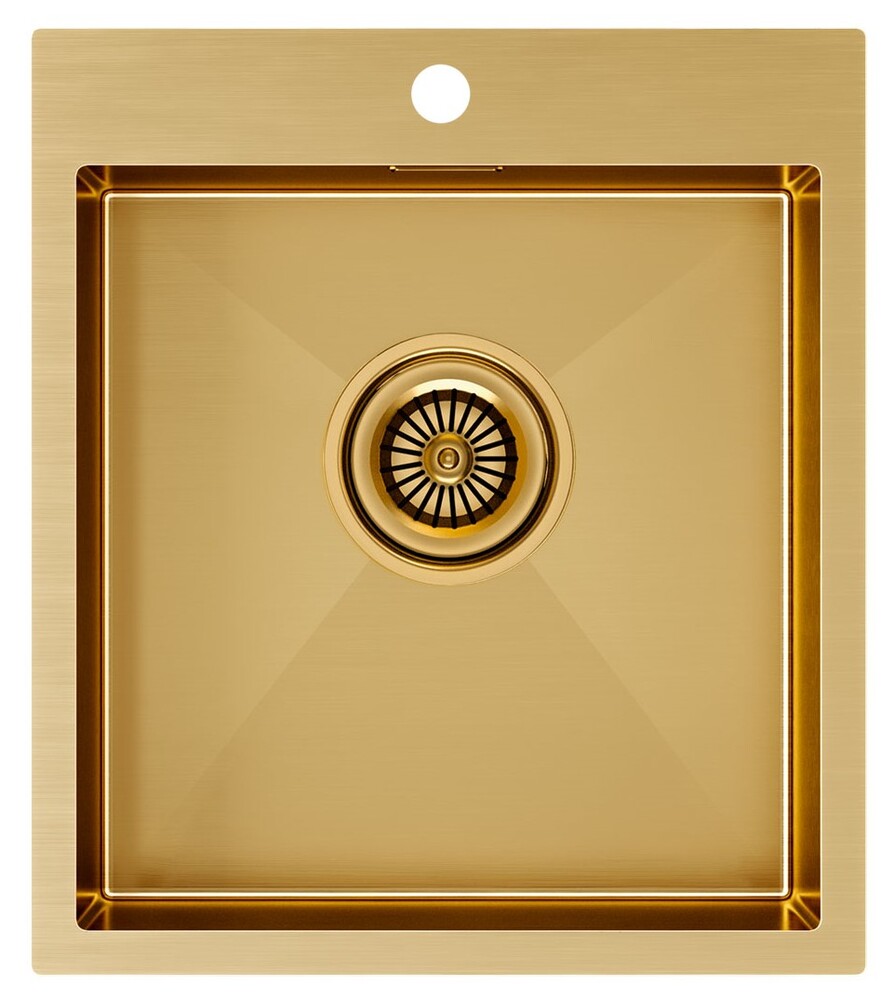 Фото товара: Paulmark KRONER 45, мойка, нержавеющая сталь, брашированное золото